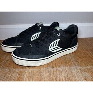 Cariuma Vallely Shoes Mens Size 6.5 Black Canvas Skate Sneakers 421409B06W